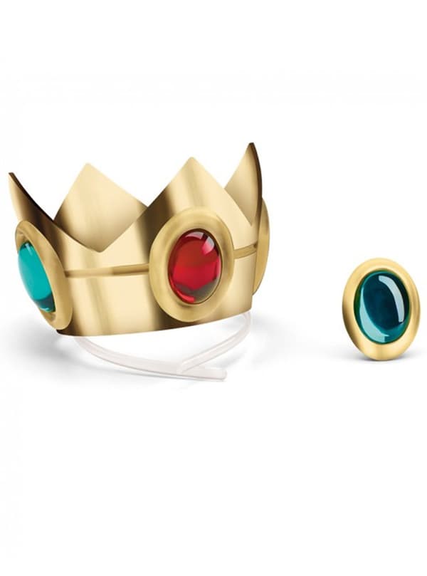Prinsesse Peach krone og amulet til voksne