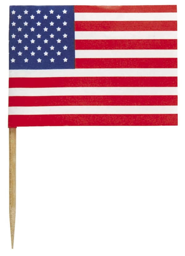 Sett med 30 tannpirkere - American Party