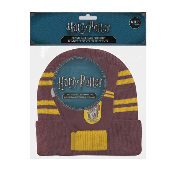 Gryffindor hatt och handskar set för barn - Harry Potter