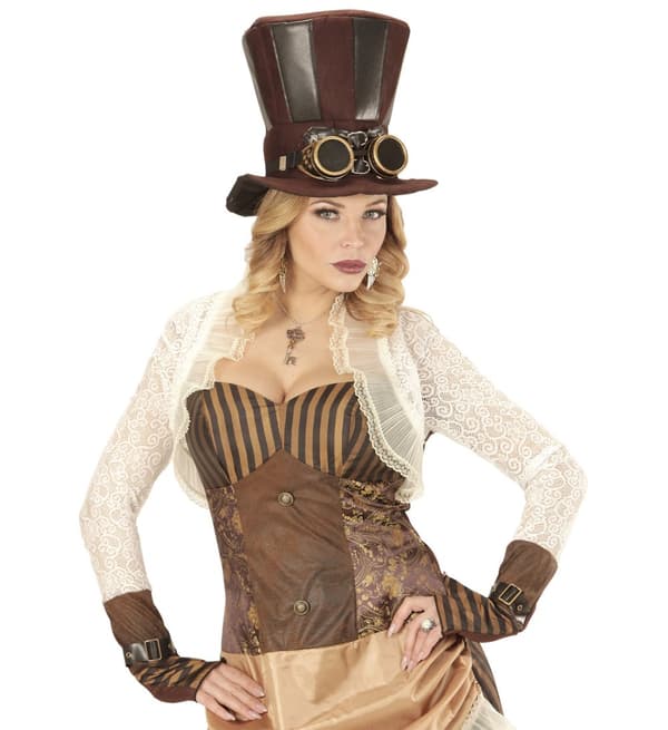 Steampunk Hatt med Glasögon för vuxen