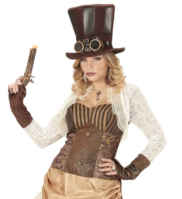 Steampunk Hatt med Glasögon för vuxen