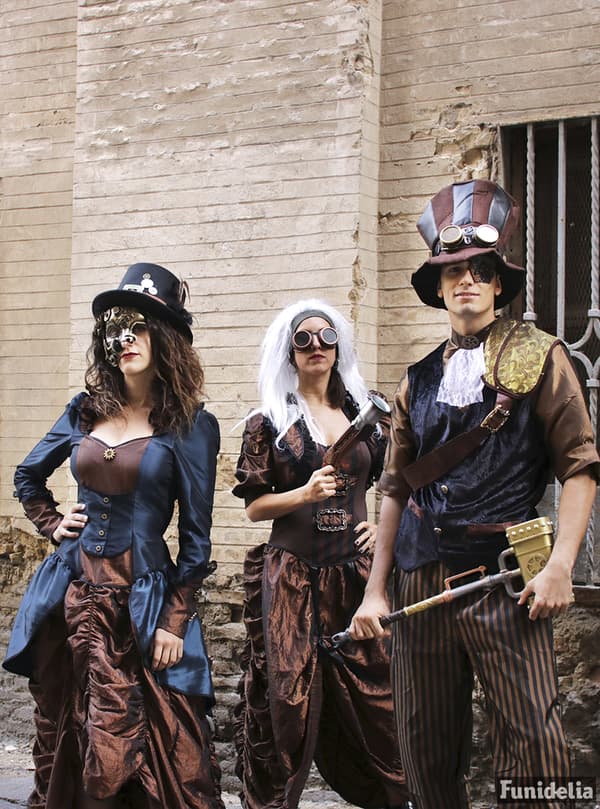 Steampunk Hatt med Glasögon för vuxen