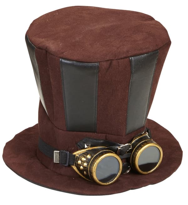 Steampunk Hatt med Glasögon för vuxen
