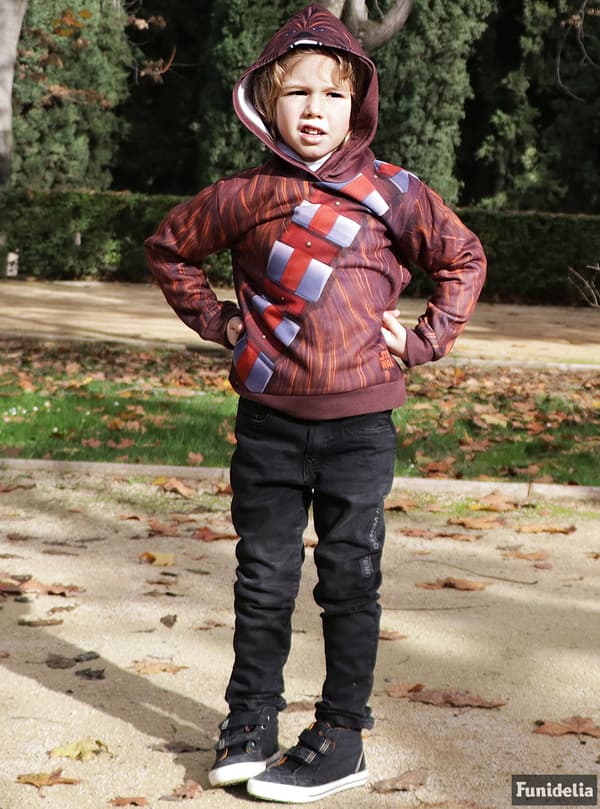 Chewbacca hoodie til børn - Star Wars