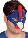 Miniatyrbilde 1 av 2: Blå Hane Maske for Voksne