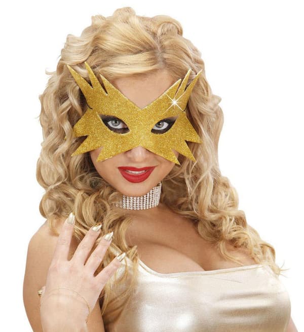 Mask Stjärna guld dam