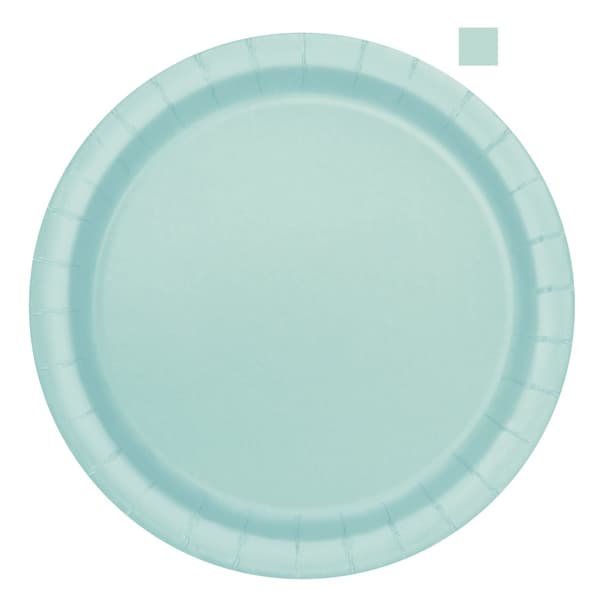 20 mint grønne dessert tallerkner (18 cm)
