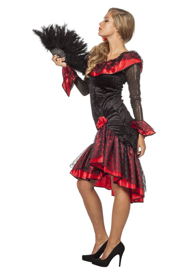 Traditionel Spansk kvinde kostume