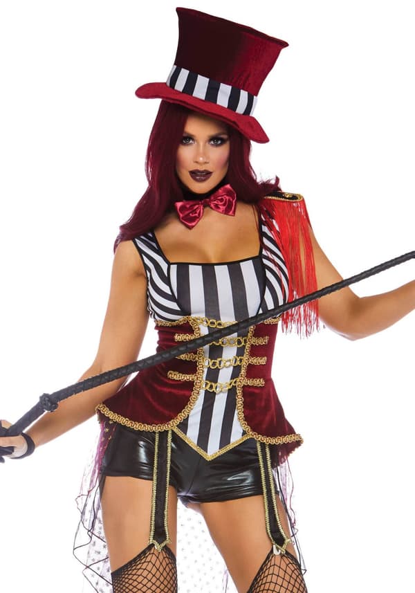 Maskeraddräkt cirkus djurtämjare sexig dam
