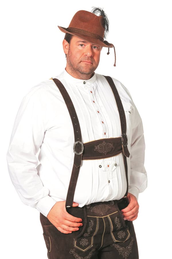 Skjorta Oktoberfest vit vuxen
