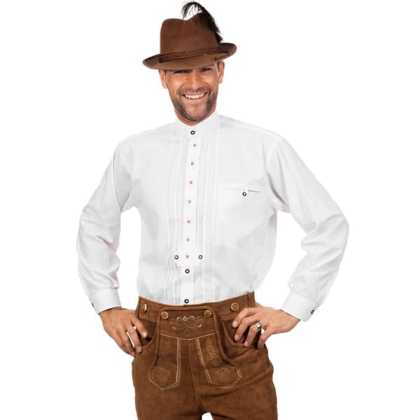 Skjorta Oktoberfest vit vuxen