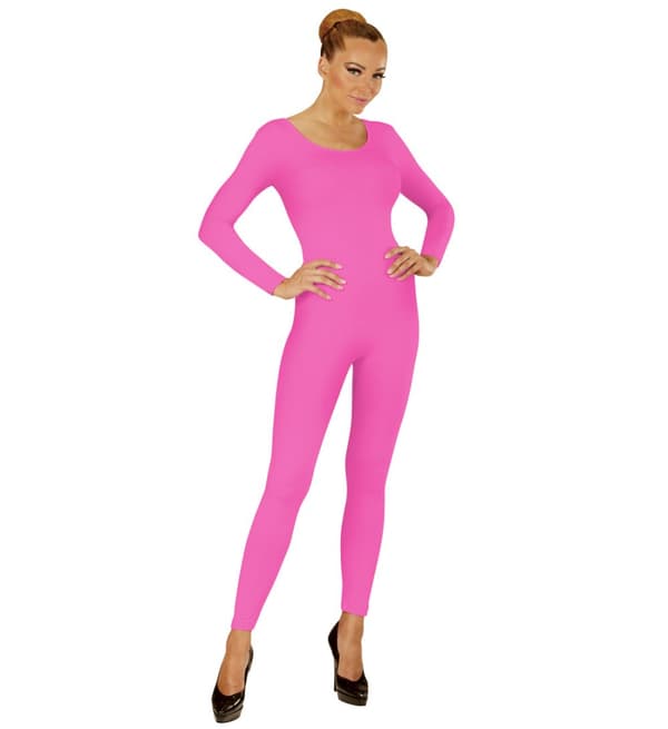 Neon-pink bodysuit