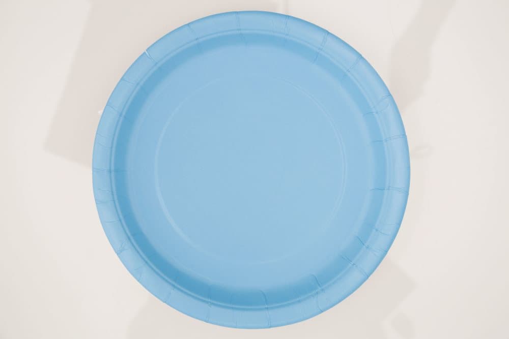 Set 8 tallrikar himmelsblå - Kollektion Basfärger