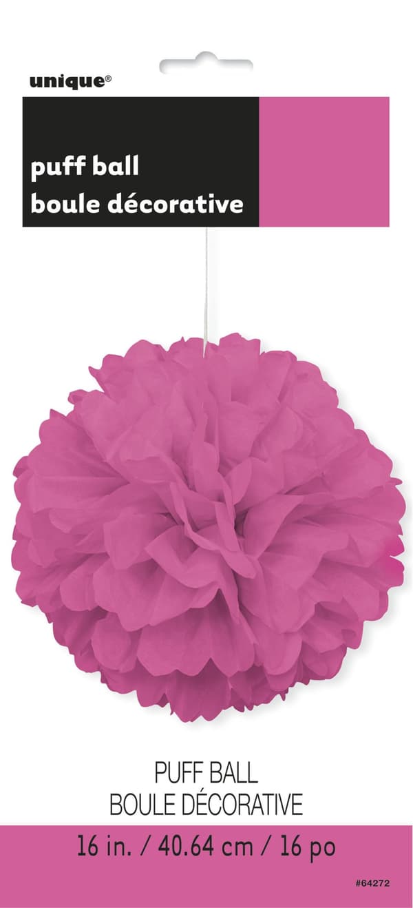 Dekorativ Pink Pom-Pom - Basale Farver Linje