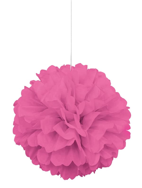 Dekorativ Pink Pom-Pom - Basale Farver Linje