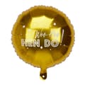 Miniatyrbillede 1 af 2: Folieballon i guld "Woo Hoo Hen Do" - Woo Hoo Hen Do