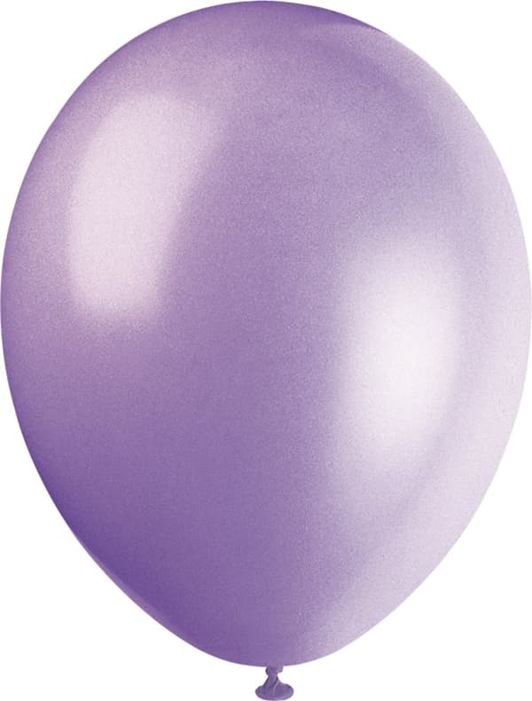 Sæt af 10 assorterede ballonner i pastel farver- Basale farver linje