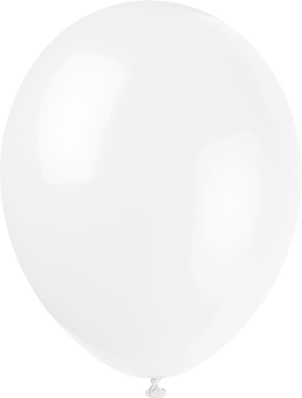 Sæt af 10 assorterede ballonner i pastel farver- Basale farver linje