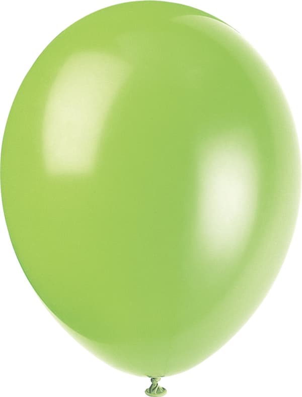 Sæt af 10 assorterede ballonner i pastel farver- Basale farver linje