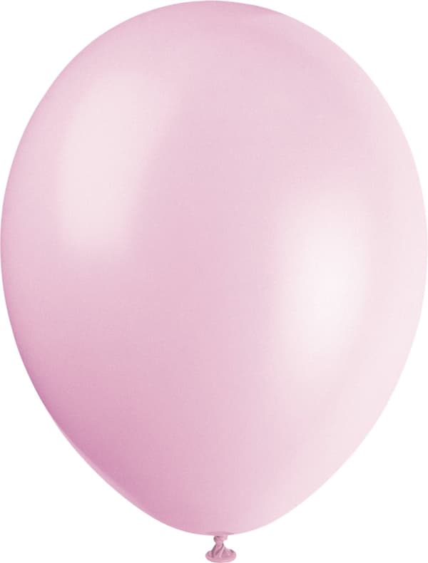 Sæt af 10 assorterede ballonner i pastel farver- Basale farver linje