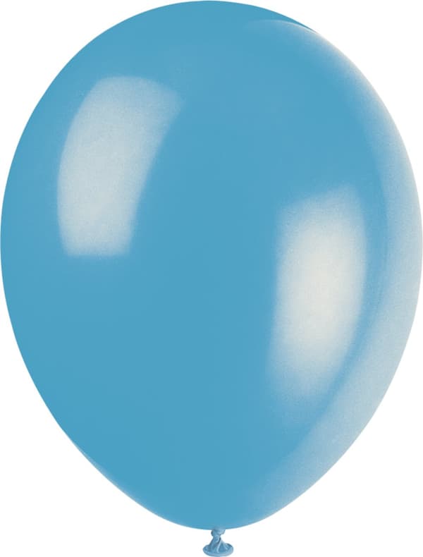 Sæt af 10 assorterede ballonner i pastel farver- Basale farver linje