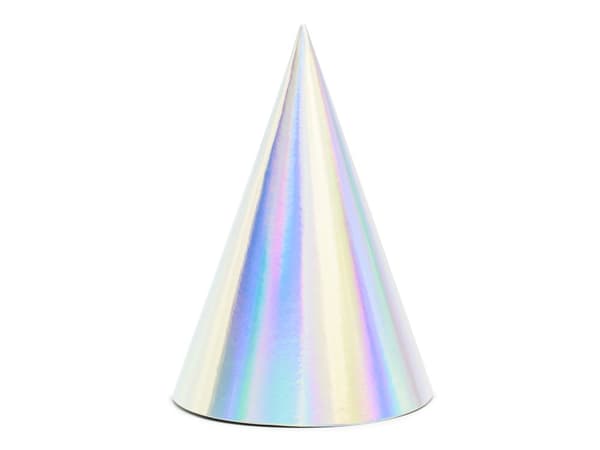 6 pappershattar iridescentiska - Exotix Holo