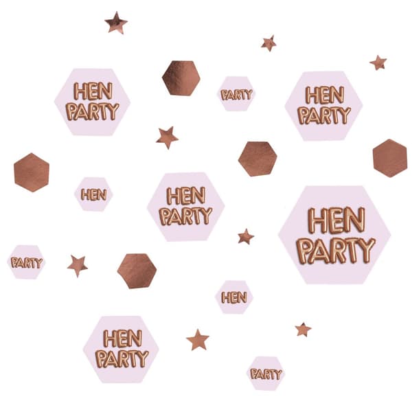 Bordkonfetti "Hen Party" - Glitz & Glamour Pink & Rose Gold