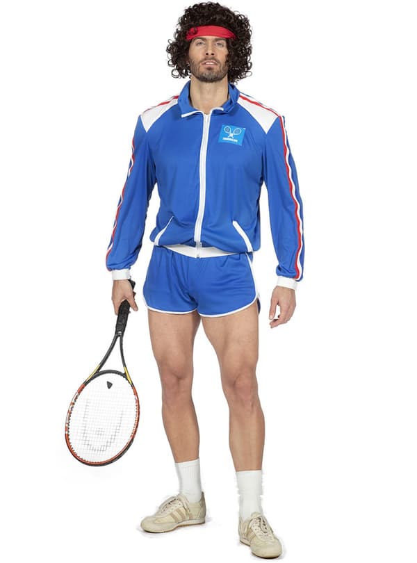 Maskeraddräkt tennisspelare 80-tal vuxen