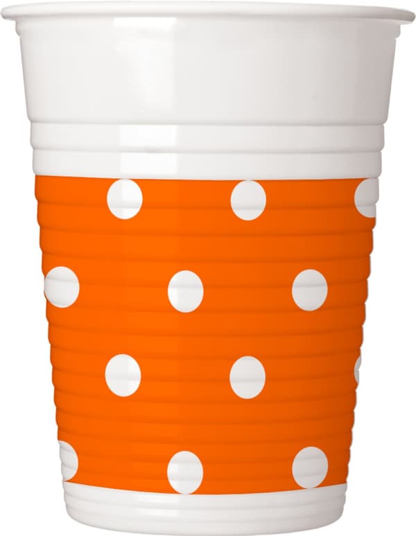 8 muggar Orange Dots