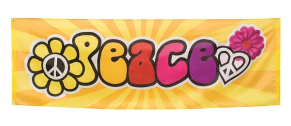 Skylt hippie "Peace" fest