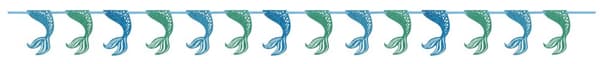 Skinnende havfrue hale guirlande - Mermaid under the sea
