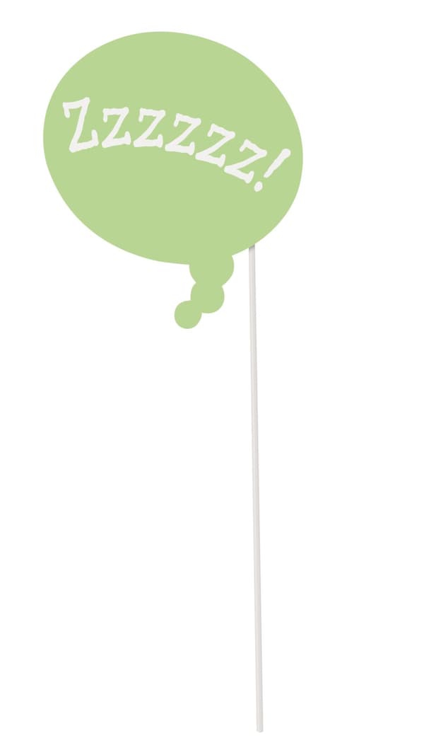 Sett med 10 fotoboks Baby Shower rekvisitt