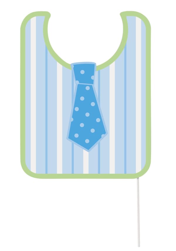 Sett med 10 fotoboks Baby Shower rekvisitt