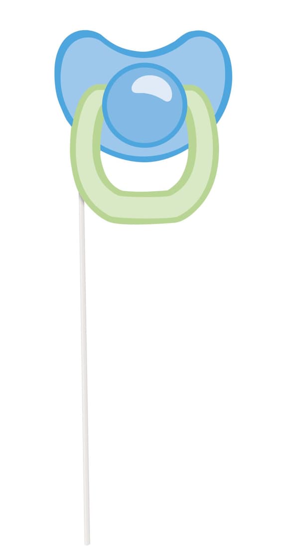Sett med 10 fotoboks Baby Shower rekvisitt