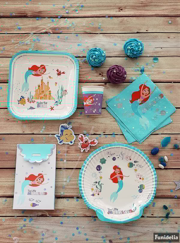 4 godispåsar med lilla Sjöjungfrun - Ariel Under the Sea