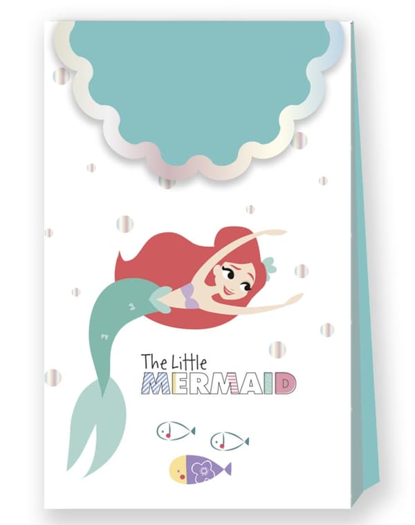 4 godispåsar med lilla Sjöjungfrun - Ariel Under the Sea