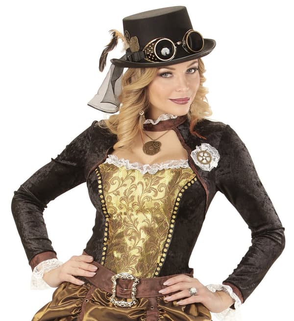Steampunk ur halskæde