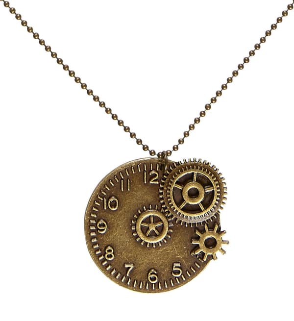 Steampunk ur halskæde