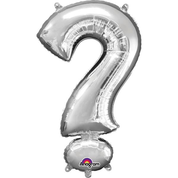 Sølv ? ballon på 40 cm