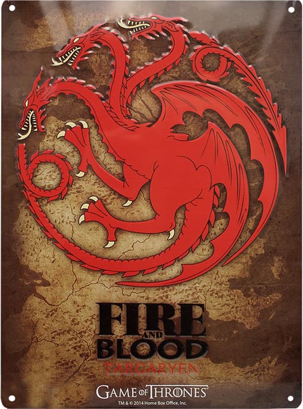 Targaryen Sisustusmetallilevy