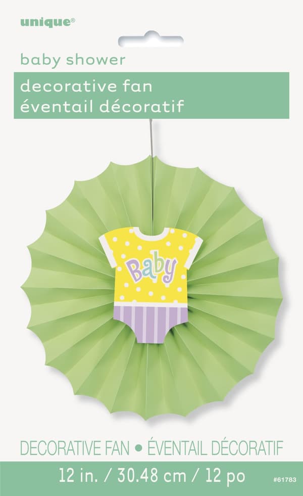 Hängande pappersdekoration verde - Baby Shower