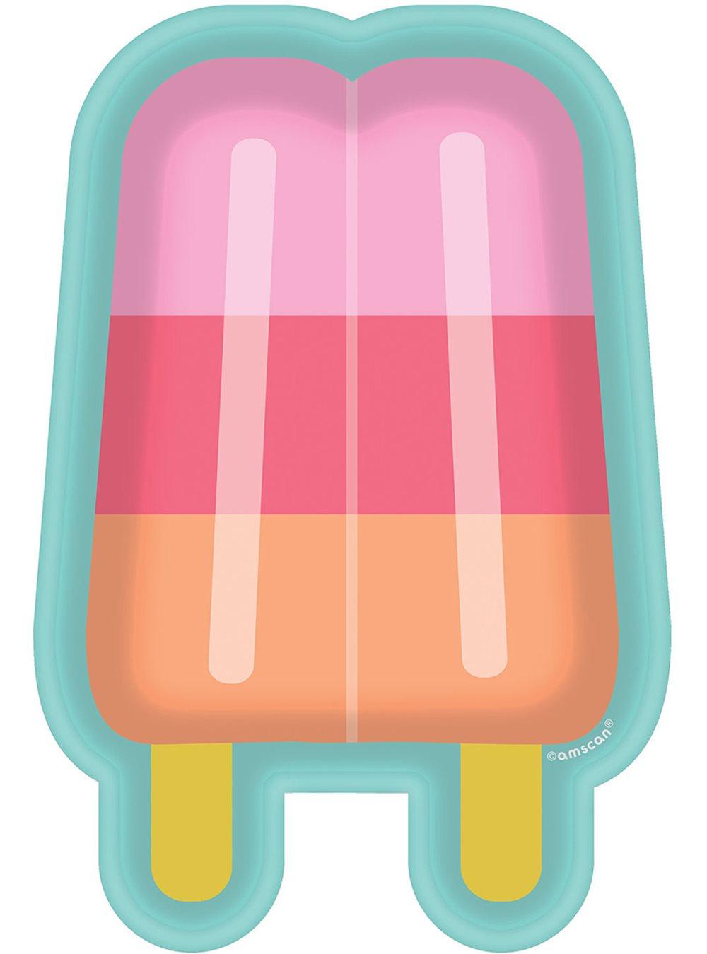 8 desserttallrikar i papp i glassform (18 cm) - Just Chillin