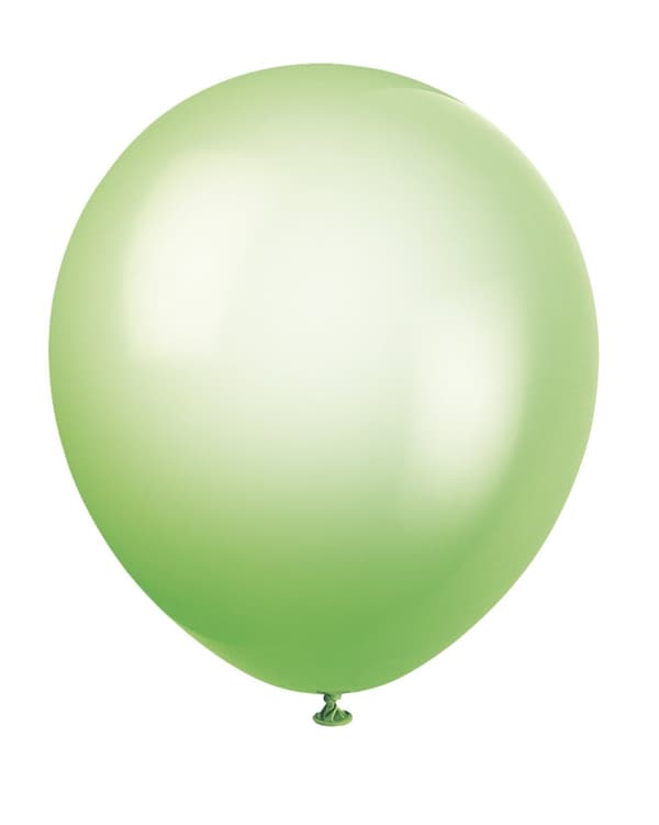 Sæt af 10 assorterede neon ballonner - Basale farver linje