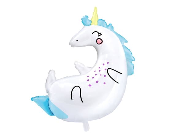 Folieballong av en enhjørning med mål på (70x75cm) - Unicorn Collection
