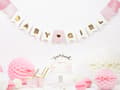 Miniatyrbild 3 av 4: Banderoll "Baby Girl" rosa
