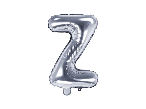 Folieballong bokstav Z silver (35 cm)