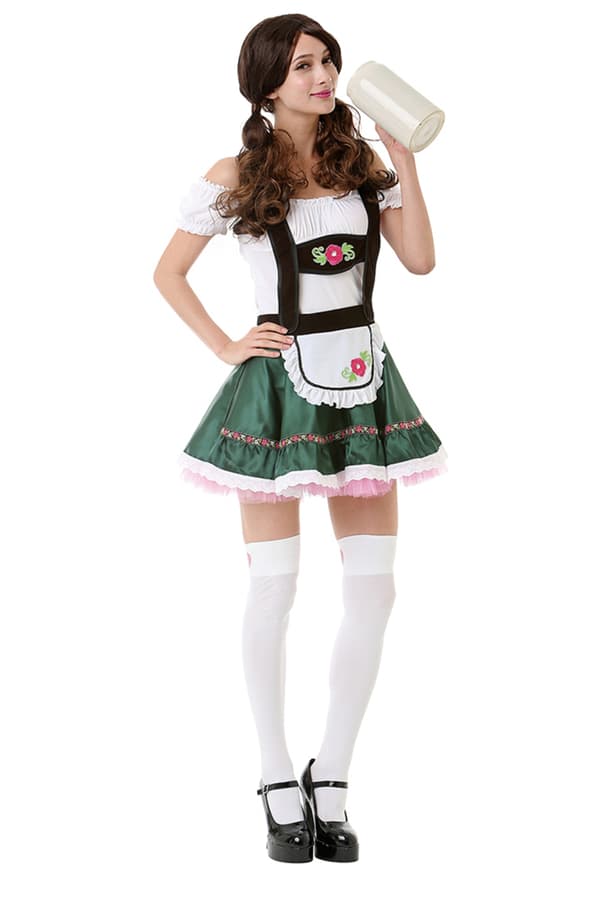 Miss Oktoberfest dirndl kostume til kvinder