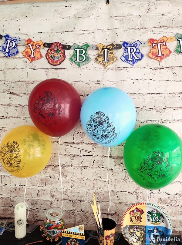 Sett med 8 Assortert Galtvort Hus Ballonger -  Harry Potter