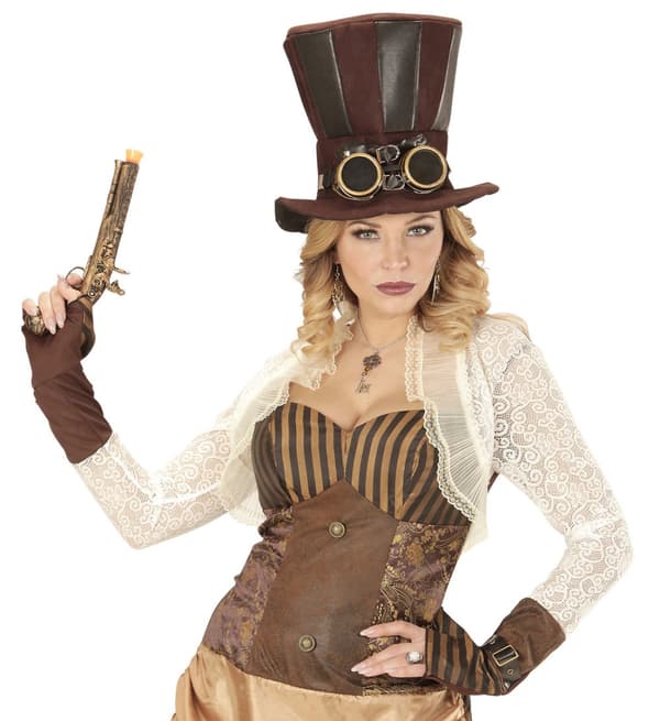 Vinge formede steampunk øreringe