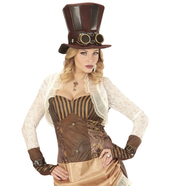 Vinge formede steampunk øreringe